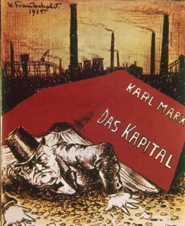 Allégorie du capitalisme écrasé sous le marxisme