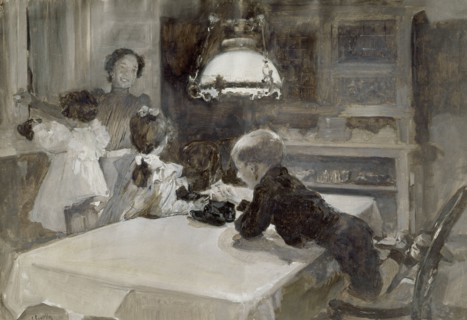Sorolla, Clotilde et les enfants, le jour de l'Epiphanie