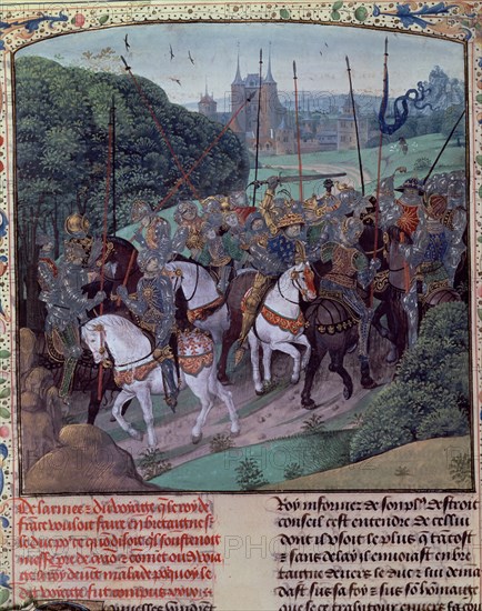FROISSART JEAN DE 1333/1410
LOCURA DE CARLOS VI EN AGOSTO DE 1392-ILUSTRC DE "CRONICAS DE