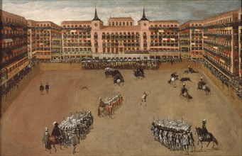 LA PLAZA MAYOR DE MADRID DURANTE UNA FIESTA DE TOROS REGIA-105X163 CMS-O/L
MADRID, MUSEO