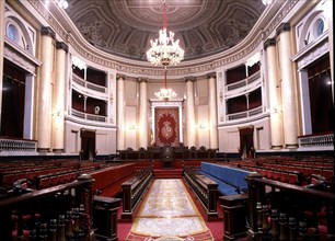 SALON DE SESIONES PLENARIAS DESDE LA ENTRADA
MADRID, SENADO-INTERIOR
MADRID
