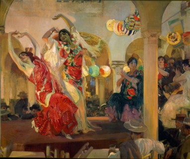 Sorolla, Danseuses de flamenco au café Novedades de Séville