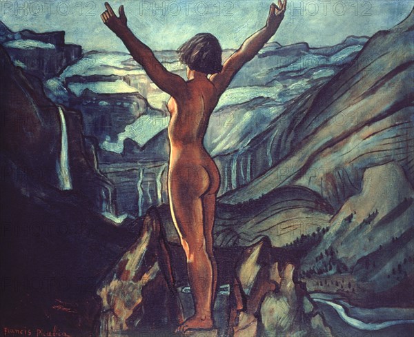 PICABIA FRANCIS 1879-1953
MUJER DESNUDA CON FONDO DE VALLE