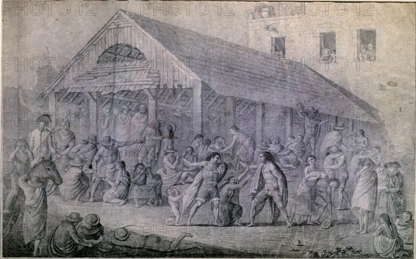 RAVENET JUAN
PULQUERIA DE MEXICO - 1792 - DIBUJO A LAPIZ
MADRID, MUSEO DE AMERICA
MADRID