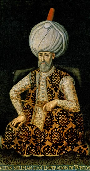 ANONIMO ITALIANO
SULTAN SOLIMAN I EL MAGNIFICO - EMPERADOR DE LOS TURCOS - O/L 176x90
MADRID,