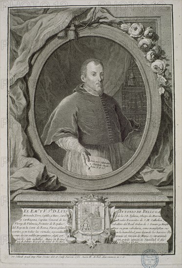 LUIS ANTONIO BELLUGA Y MONCADA (1662-1743) - OBISPO DE CARTAGENA (MURCIA)
MADRID, BIBLIOTECA