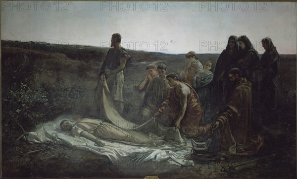 PLA CECILIO 1860-1934
ENTIERRO DE STA LEOCADIA
VALENCIA, MUSEO BELLAS ARTES - COLEGIO PIO