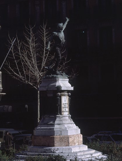 BENLLIURE MARIANO 1862/1947
PLAZA DEL REY-MONUMENTO AL TENIENTE RUIZ
MADRID,