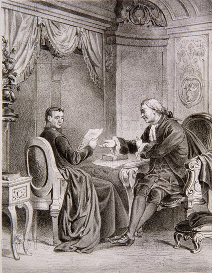 EL PADRE ANDRES BURRIEL Y EL DOCTOR PEREZ BAYER
MADRID, BIBLIOTECA NACIONAL B