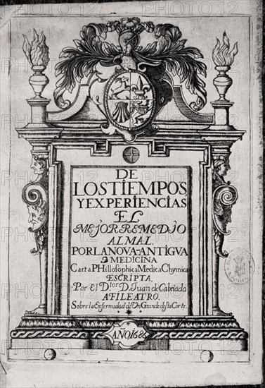 CABRIADA JUAN DE
CARTA FILOSOFICA MEDICO QUIMICA
MADRID, BIBLIOTECA NACIONAL