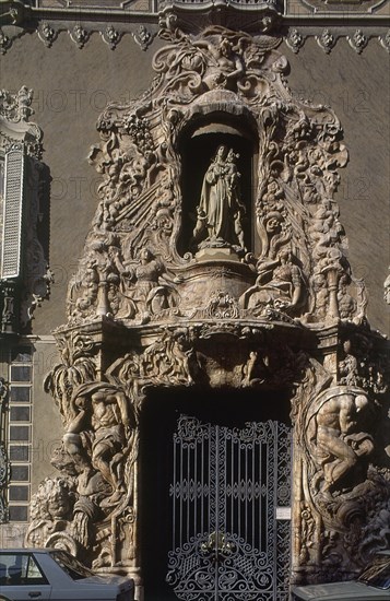 VERGARA IGNACIO 1715/1776
EXTERIOR-  DET PORTADA PRINCIPAL - FACHADA PROYECTADA EN 1740 POR EL