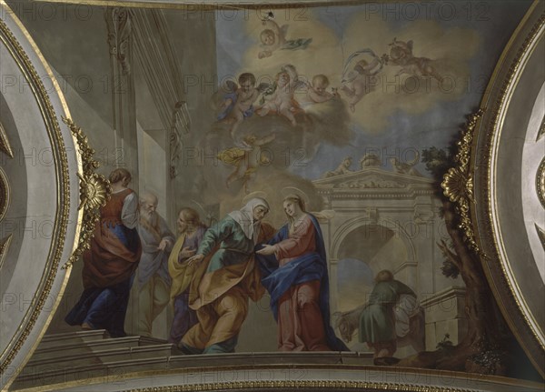 BOVEDA IGLESIA-FRESCO-ENCUENTRO EN PUERTA DORA
SERRA, CARTUJA PORTACOELI
VALENCIA