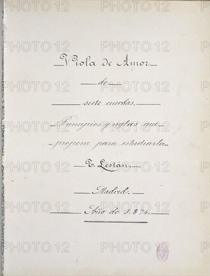 LESTANT T
METODO ELEMENTAL DE VIOLA
MADRID, CONSERVATORIO
MADRID

This image is not