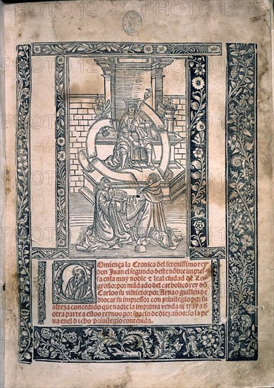 CRONICA DE JUAN II DE CASTILLA1405/1451
MADRID, BIBLIOTECA NACIONAL RAROS
MADRID

This image is