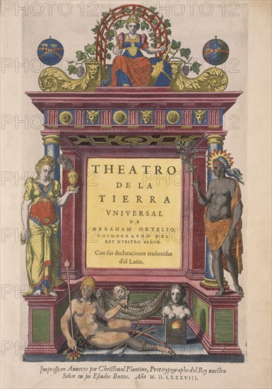 ORTELIUS ABRAHAM 1527/98
TEATRO DE LA TIERRA-AMBERES-1588- THEATRUM ORBIS TERRARUM
MADRID,