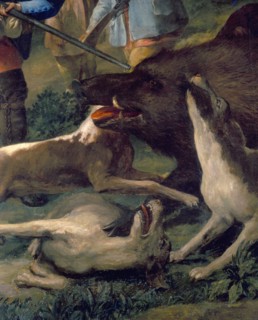 Goya, La Chasse au sanglier (détail)