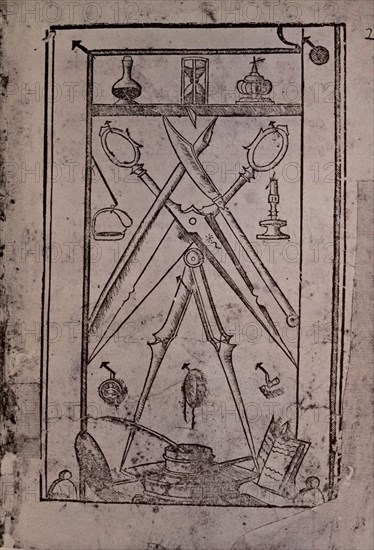 CARPI UGO DA 1480-1520
THESAURO DI SCRITORI-UTILES DE ESCRIBIR
MADRID, BIBLIOTECA NACIONAL