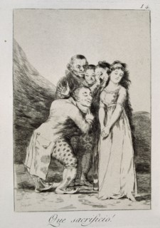 Goya, Caprice 14: Quel sacrifice!