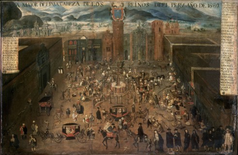 La Plaza Mayor de Lima en 1680
