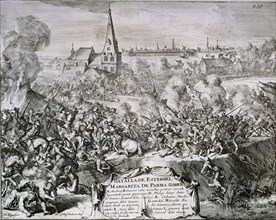 BATALLA DE ESTERBEL SIENDO GOBERNADORA MARGARITA PARMA
MADRID, BIBLIOTECA NACIONAL B