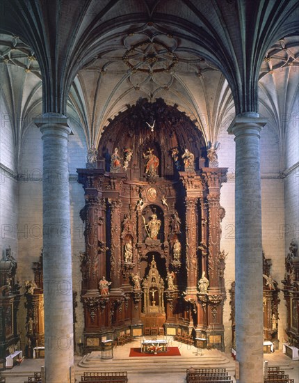 INTERIOR DE LA IGLESIA-GOTICO
VERGARA, IGLESIA DE SANTA MARIA OXIRON
GUIPUZCOA

This image is