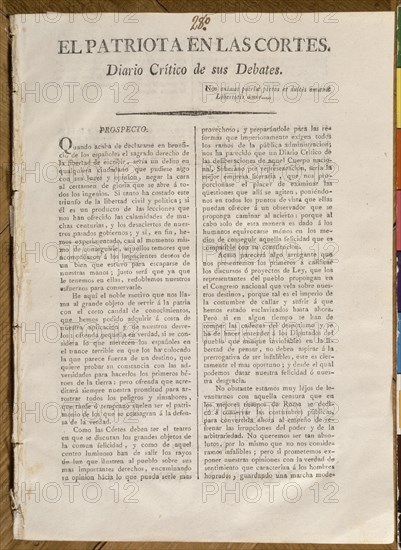 EL PATRIOTA EN LAS CORTES-DIARIO CRITICO SUS DEBATES
MADRID, SENADO-BIBLIOTECA
MADRID

This