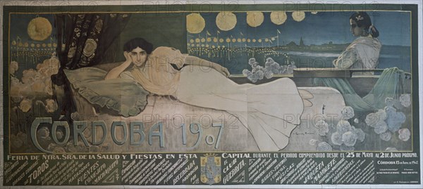 ROMERO DE TORRES ENRIQUE
CARTEL DE LA FERIA DE MAYO EN CORDOBA 1907
CORDOBA, MUSEO