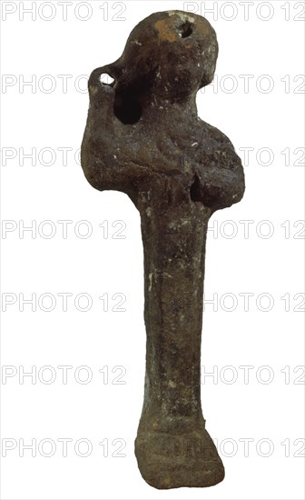 FIG FEMENINA.TERRACOTA, ESTILO EGIPTIZANTE- PROC. PUNTA DEL NAO- S V/IV AC 23x8
CADIZ, MUSEO