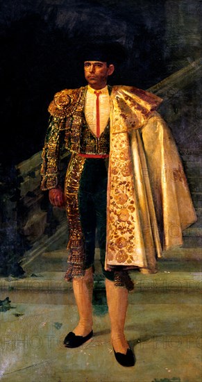 ROMERO DE TORRES JULIO 1874/1930
RETRATO DE RAFAEL GUERRA "GUERRITA" TORERO
CORDOBA, COLECCION