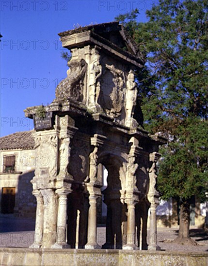 PLAZA DE SANTA MARIA - FUENTE DE SANTA MARIA:ARCO DE TRIUNFO CON ESCUDOS DE FELIPE II
BAEZA,