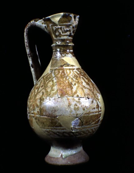JARRITO DE LOZA DORADA-ALMOHADE S XII-XIII
CIUDAD REAL, MUSEO DE ARTE
CIUDAD REAL