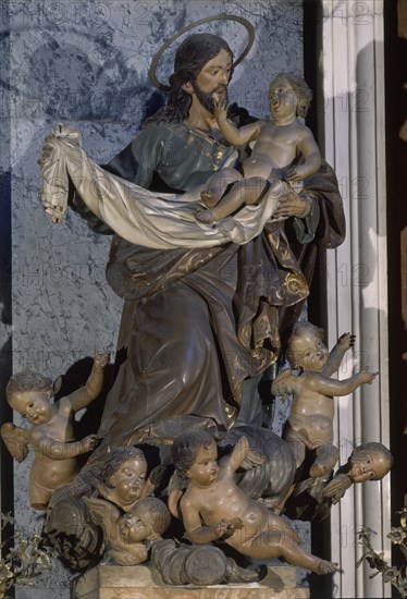 ESTEVE FERNANDO
CAP S JOSE-ESCULTURA DE S JOSE-MADERA POLICROMADA
SEVILLA,