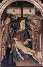NUÑEZ JUAN DE
PIEDAD CON S VICENTE-S MIGUEL Y UN DONANTE- S XVI -(EN LA SACRISTIA MAYOR)
SEVILLA,