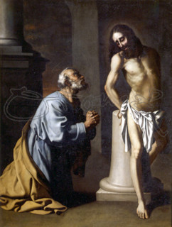Zurbaran, Ecstasy of Saint Peter - Christ Tied To the Column