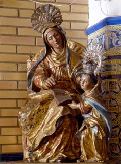DUQUE CORNEJO PEDRO 1678/1757
SANTA ANA Y LA VIRGEN-ESCULTURA
VALVERDE DEL CAMINO, COLECCION