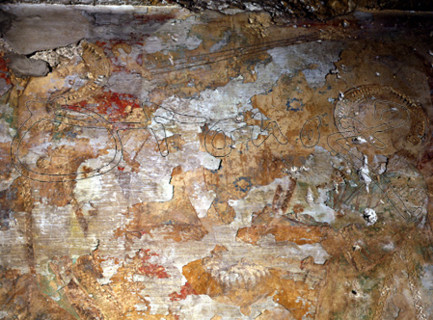 CORONACION DE LA VIRGEN-PINTURA MURAL
SANLUCAR LA MAYOR, IGLESIA DE SANTA MARIA
SEVILLA