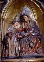 MONTES DE OCA
STA ANA Y LA VIRGEN NIÑA-SIGLO XVII
SEVILLA, IGLESIA DEL SALVADOR
SEVILLA