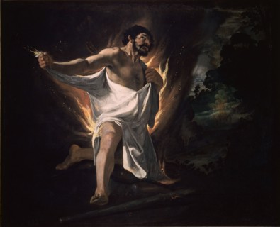 Zurbaran, Hercules Burnt by the Tunic of Centaur Nessus - Death of Hercules