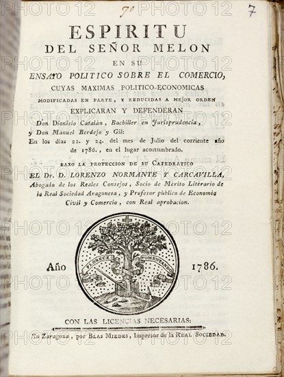 NORMANTE LORENZO
ESPIRITU DEL SEÑOR MELON-PORTADA 1786
MADRID, BIBLIOTECA NACIONAL