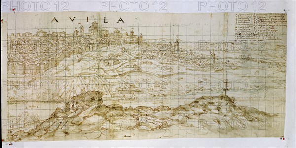WYNGAERDE ANTON VAN DEN ?/1571
AVILA-1570-DIBUJO-SEPIA-314X1152MM-
VIENA, BIBLIOTECA