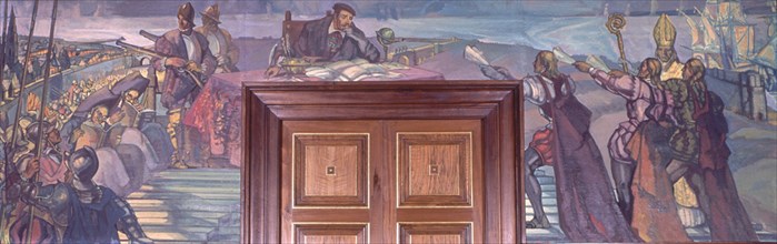 MAEZTU
SALON DE SESIONES-PINTURAS
PAMPLONA, DIPUTACION FORAL
NAVARRA