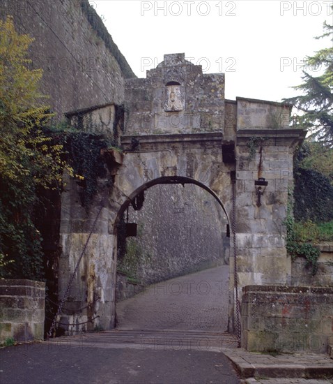 PORTAL DE FRANCIA-CONJUNTO DESDE FUERA DE LA MURALLA
PAMPLONA, EXTERIOR
NAVARRA

This image is