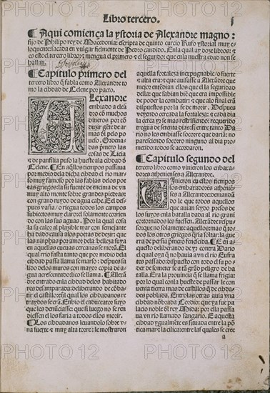 CURCIO RUFO Q
INCUNABLE-HISTORIA DE ALEJANDRO MAGNO-SEVILLA 1496
MADRID,