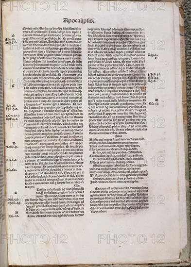 INCUNABLE-PAGINA DEL APOCALIPSIS
MADRID, SENADO-BIBLIOTECA
MADRID