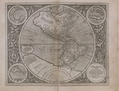 Mercator, Carte des Amériques et des Indes nouvelles