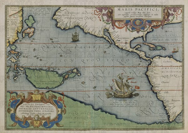 ORTELIUS ABRAHAM 1527/98
MAPA DEL OCEANO PACIFICO-1589
MADRID, SERVICIO GEOGRAFICO