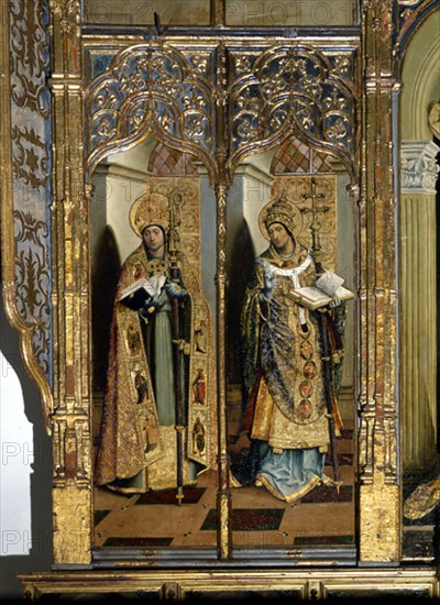 FERNANDEZ ALEJO 1475-1545
CAP S AMBBROSIO-S GREGORIO-MAESE RODRIGO-RETABLO MAYOR-DETALLE
SEVILLA,