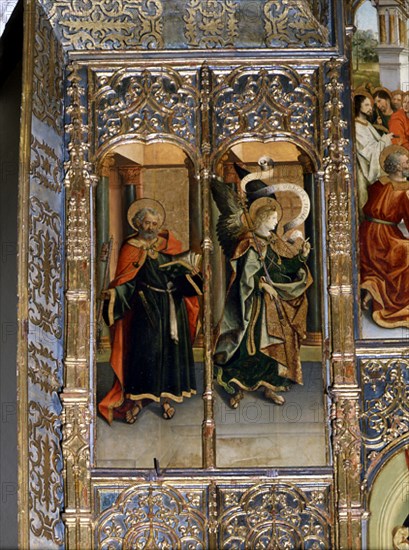 FERNANDEZ ALEJO 1475-1545
CAP ARCANGEL S GABRIEL-S PEDRO-MAESE RODRIGO-RETABLO