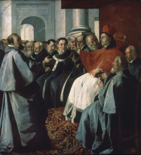Zurbaran, Saint Bonaventure at the Lyon Council in 1274
