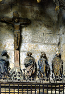 CLAUSTRO-SEPULCRO DE GARRO-DETALLE DE LOS SANTOS
PAMPLONA, CATEDRAL
NAVARRA

This image is not